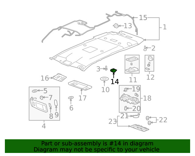 Genuine GM Indicator Bezel 15927551