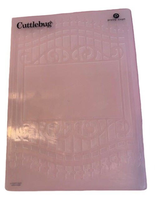 Cricut Cuttlebug Gate Frame 5"x7" Embossing Folder Fancy Card Making Scrapbookin