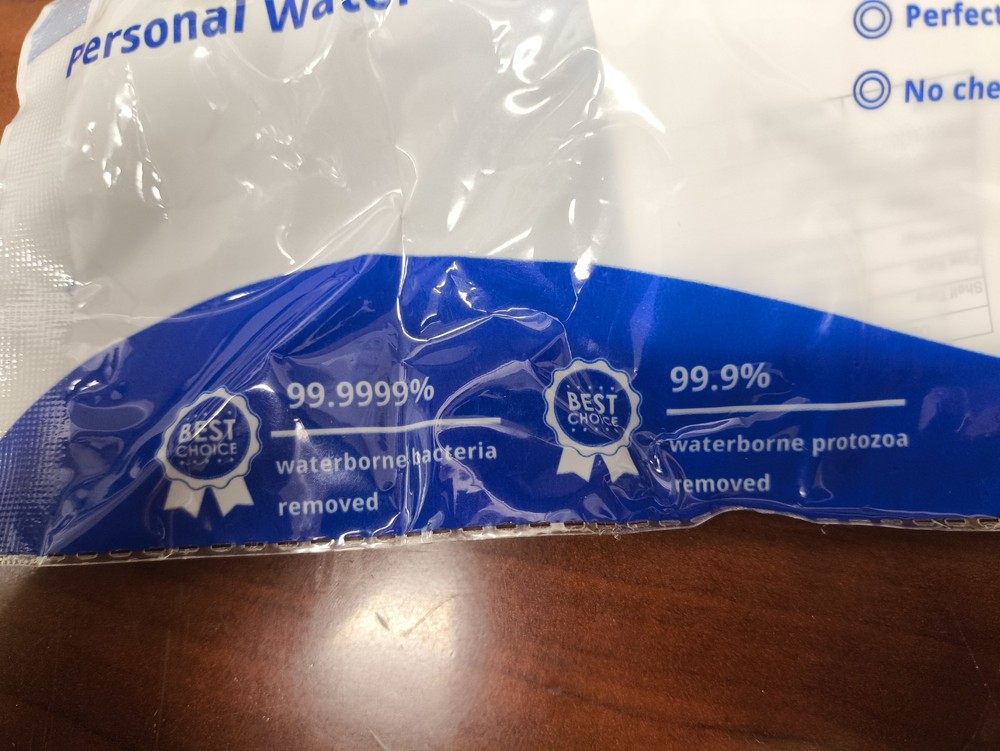 Portable Personal Water Filter Straw Purifying Device