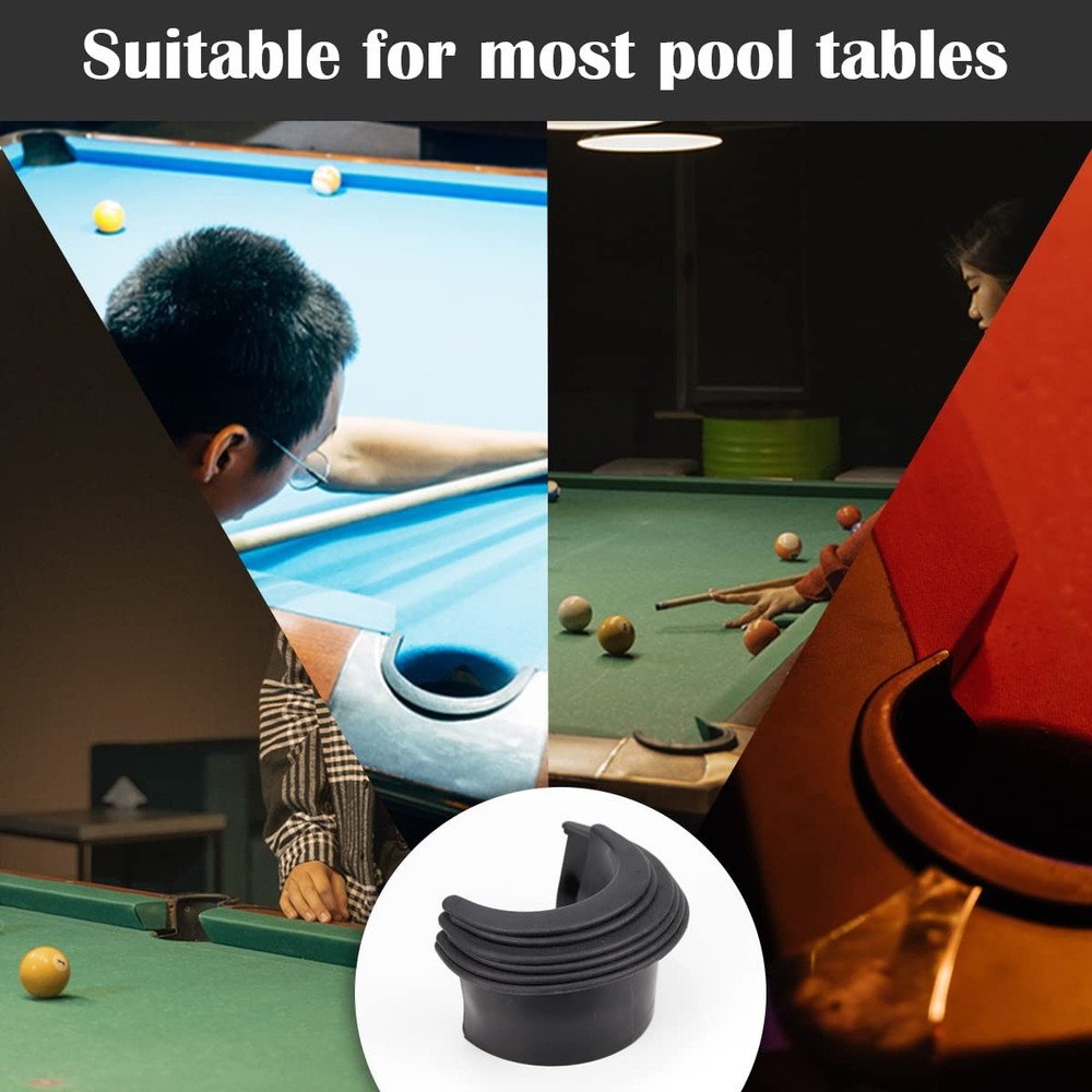 FERCAISH 6 Pcs Billiard Table Liners, Long-Lasting Plastic Pool Table Pocket ...