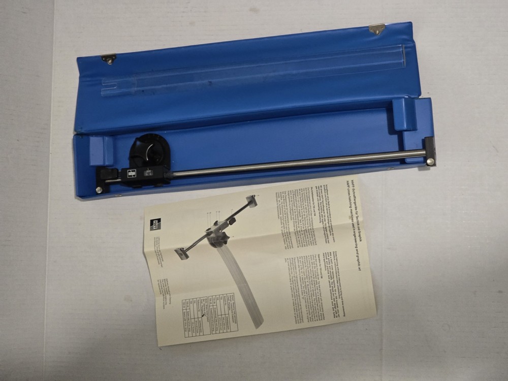 HAFF 705 Cross Hatching Machine Drafting Engineering Graphic Tool w/ Case *Mint*
