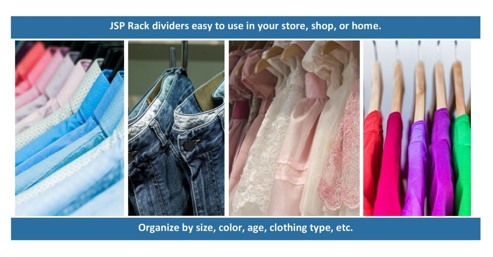 Grey Round Plastic Blank Rack Size Dividers - Multi-pack