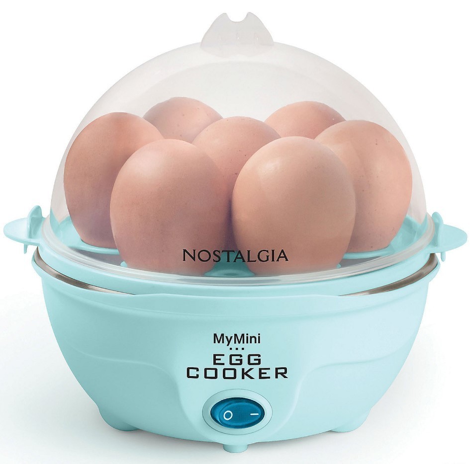 Nostalgia Premium 7-Egg Cooker, Aqua