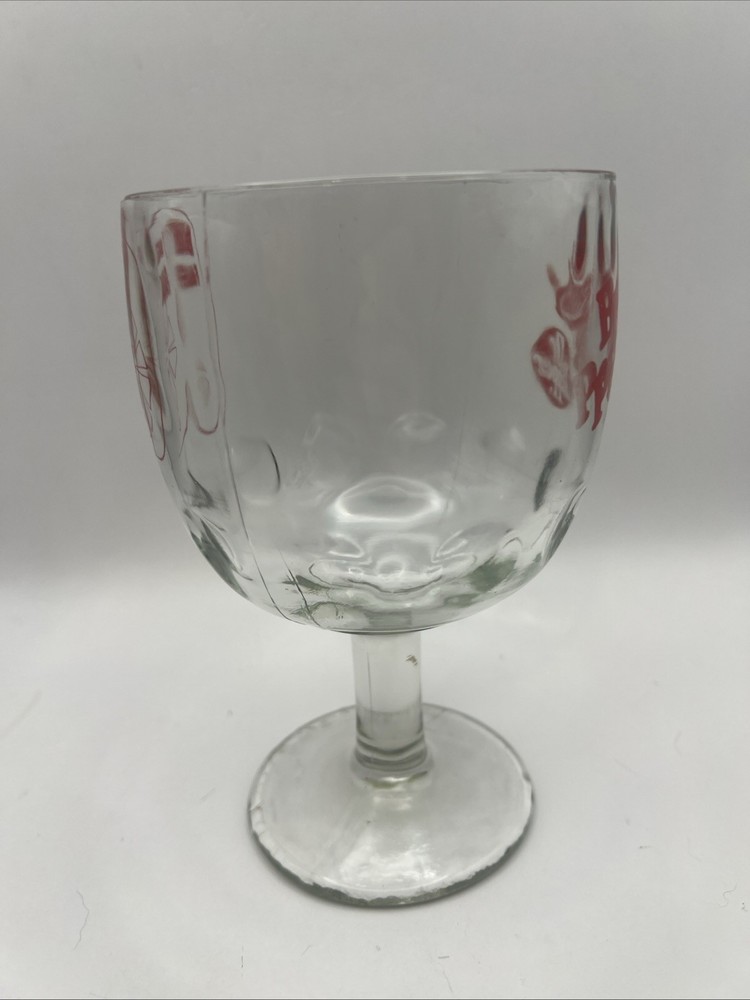 Vintage Dr. Pepper Float Glass 6 “ Tall