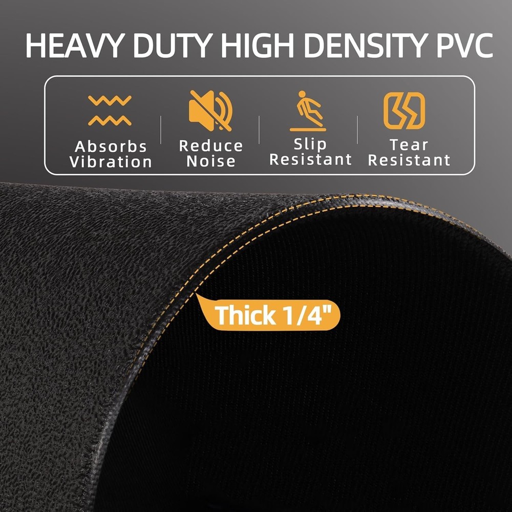 2x4ft High-Density Mat for Secure Heavy Exercise Equipment Use