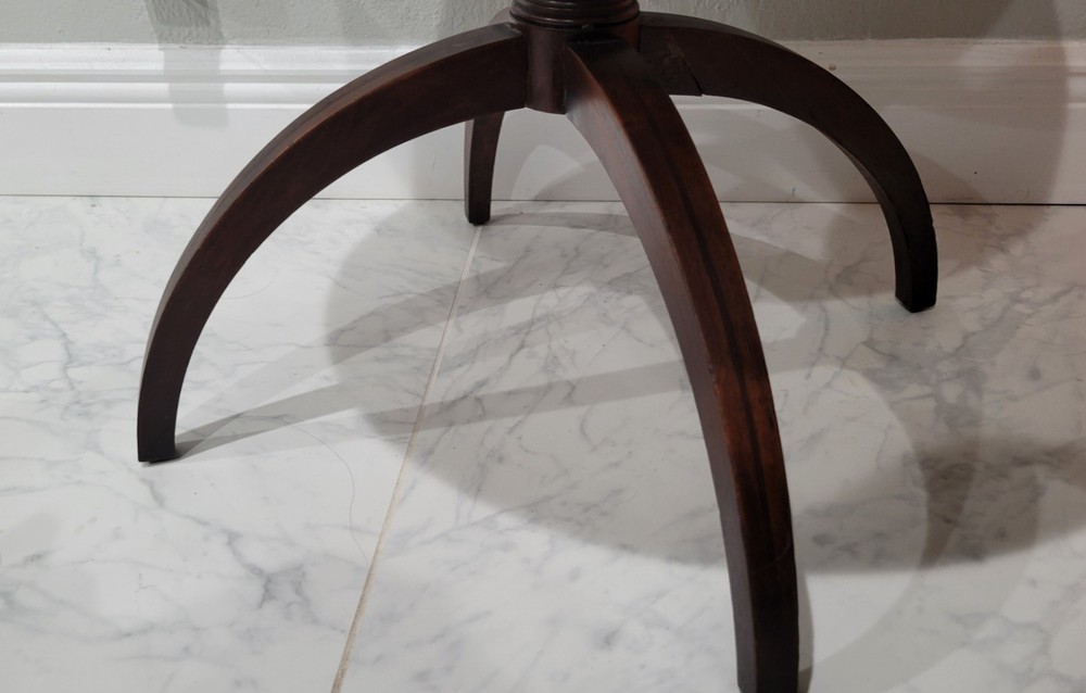 Vintage mahogany two-tier dumbwaiter table