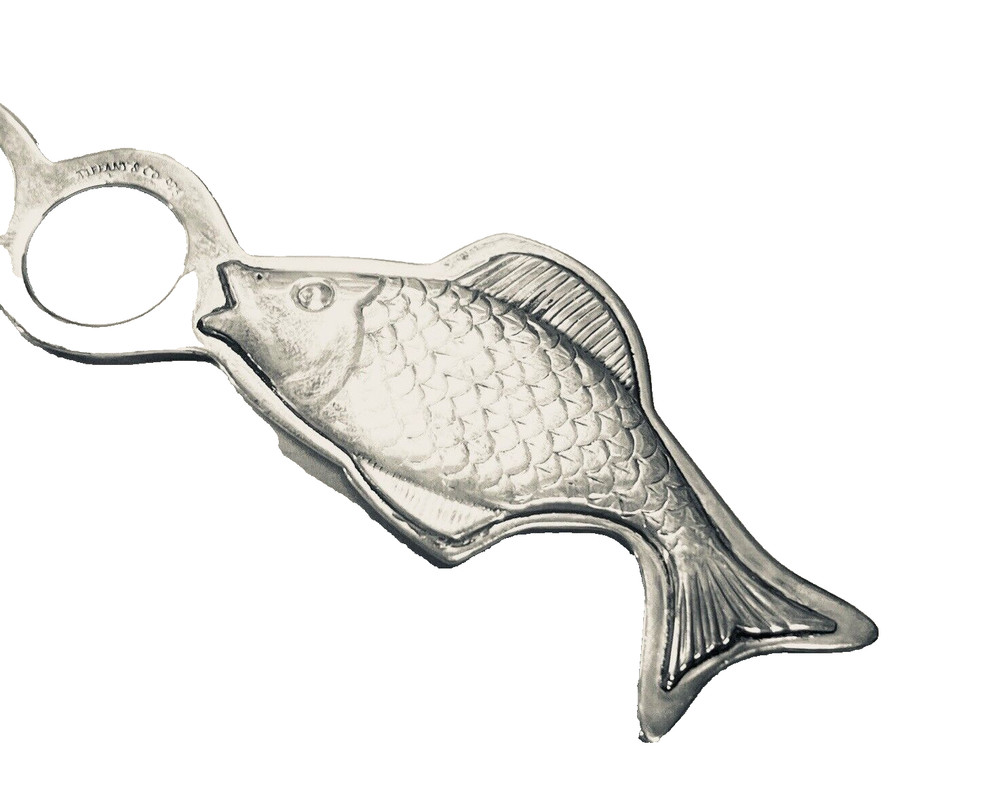 Tiffany & Co. Sterling Silver 6" Fish Bubble Blower