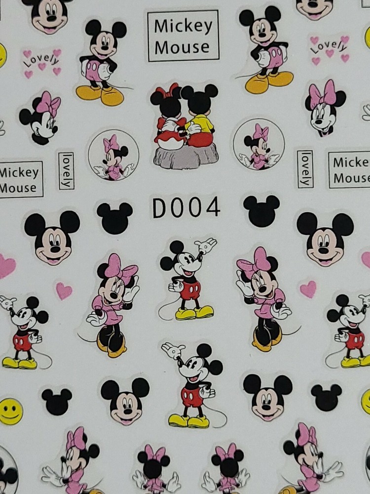 Mickey Mouse Nail Art Stickers