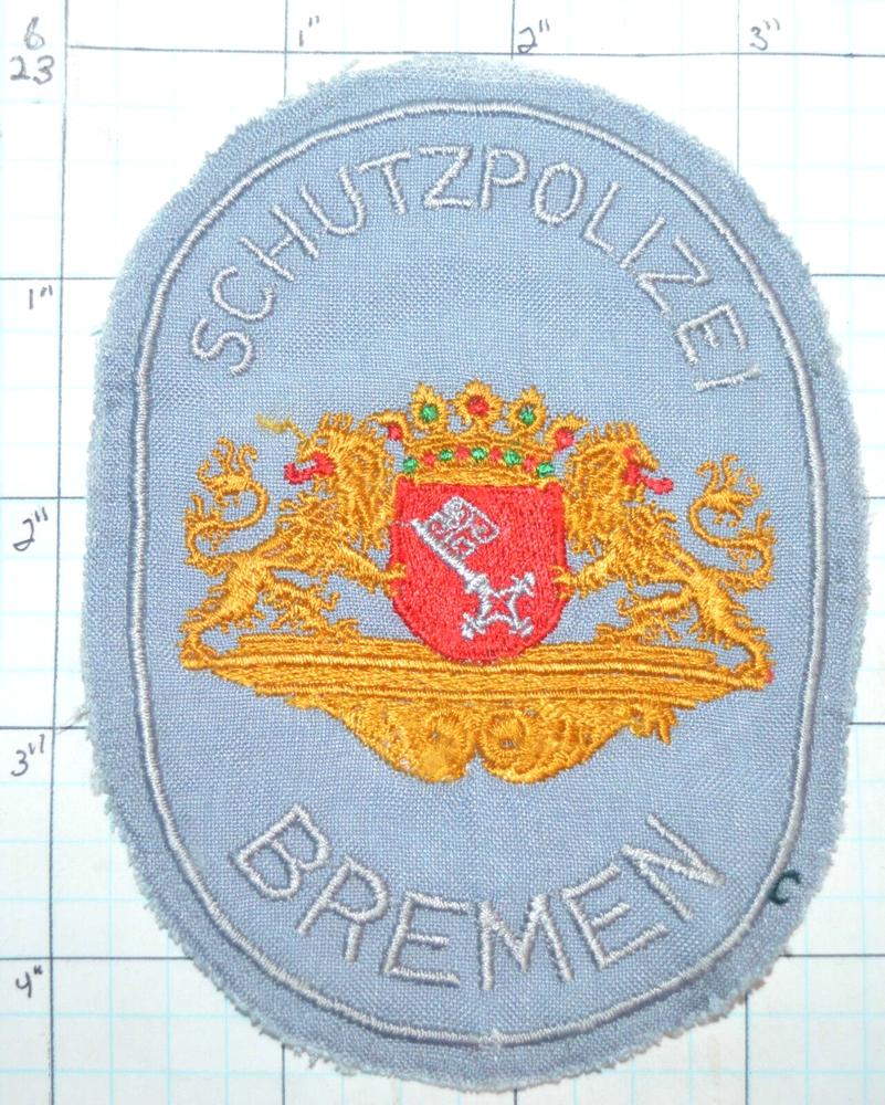 GERMANY, SCHUTZPOLIZEI BREMEM POLICE DEPT VINTAGE PATCH