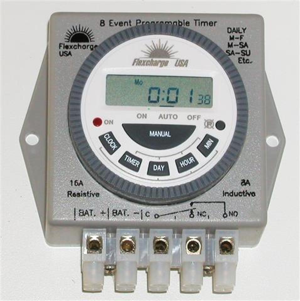 Flexcharge PRGTMR12V Real Time Programmable Digital Timer 12V