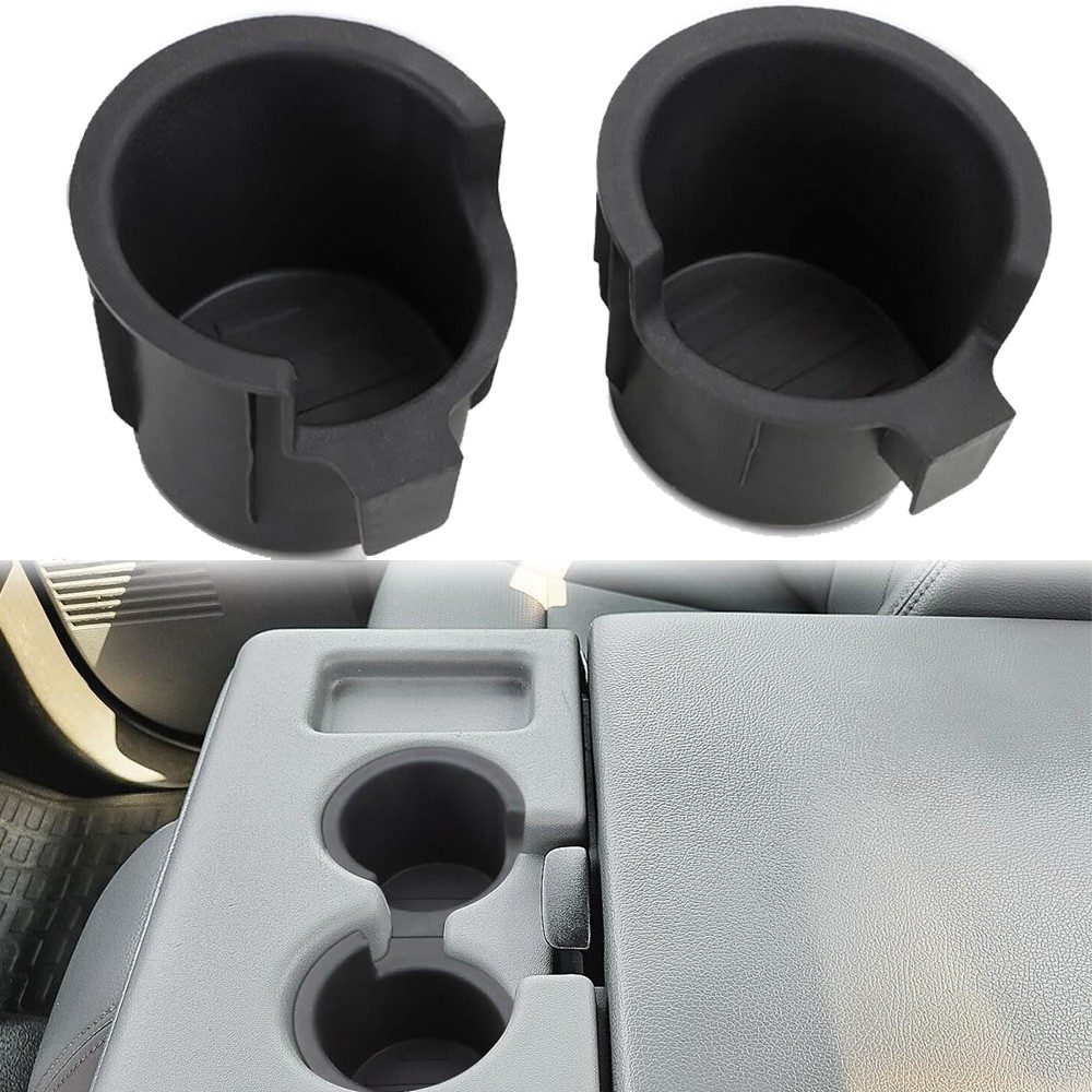 2Pcs L+R Front Console Cup Holder Inserts Replacement For Super Duty 2011-2016