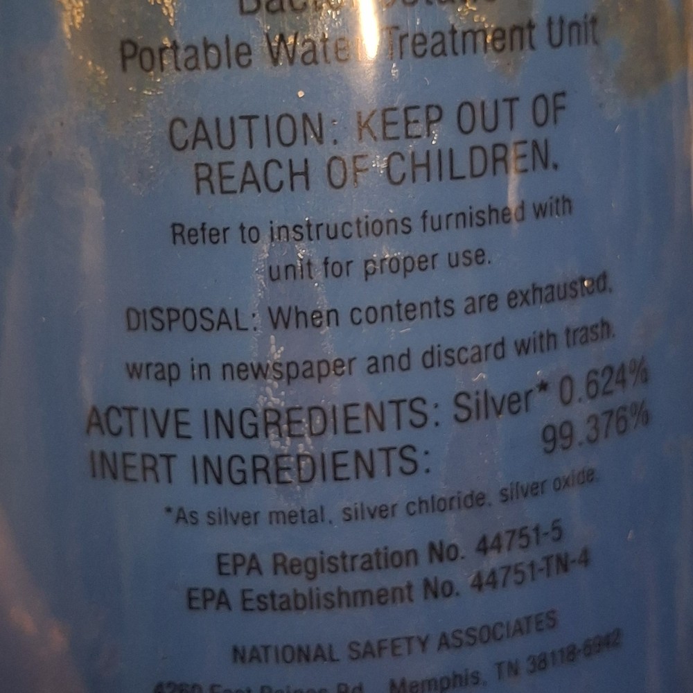 NSA 10P Portable Bacteria Water Treatment Unit