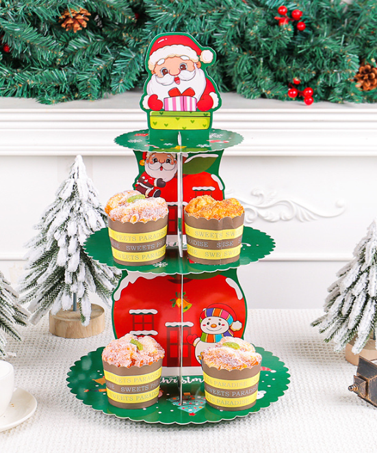 Cake Dessert Display Rack Cake Tower Halloween Celebration Cupcake Stand 3 Layer