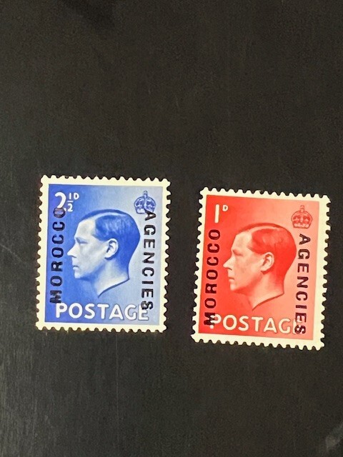 Great Britain Office in Morocco stamp 244a-245a MH