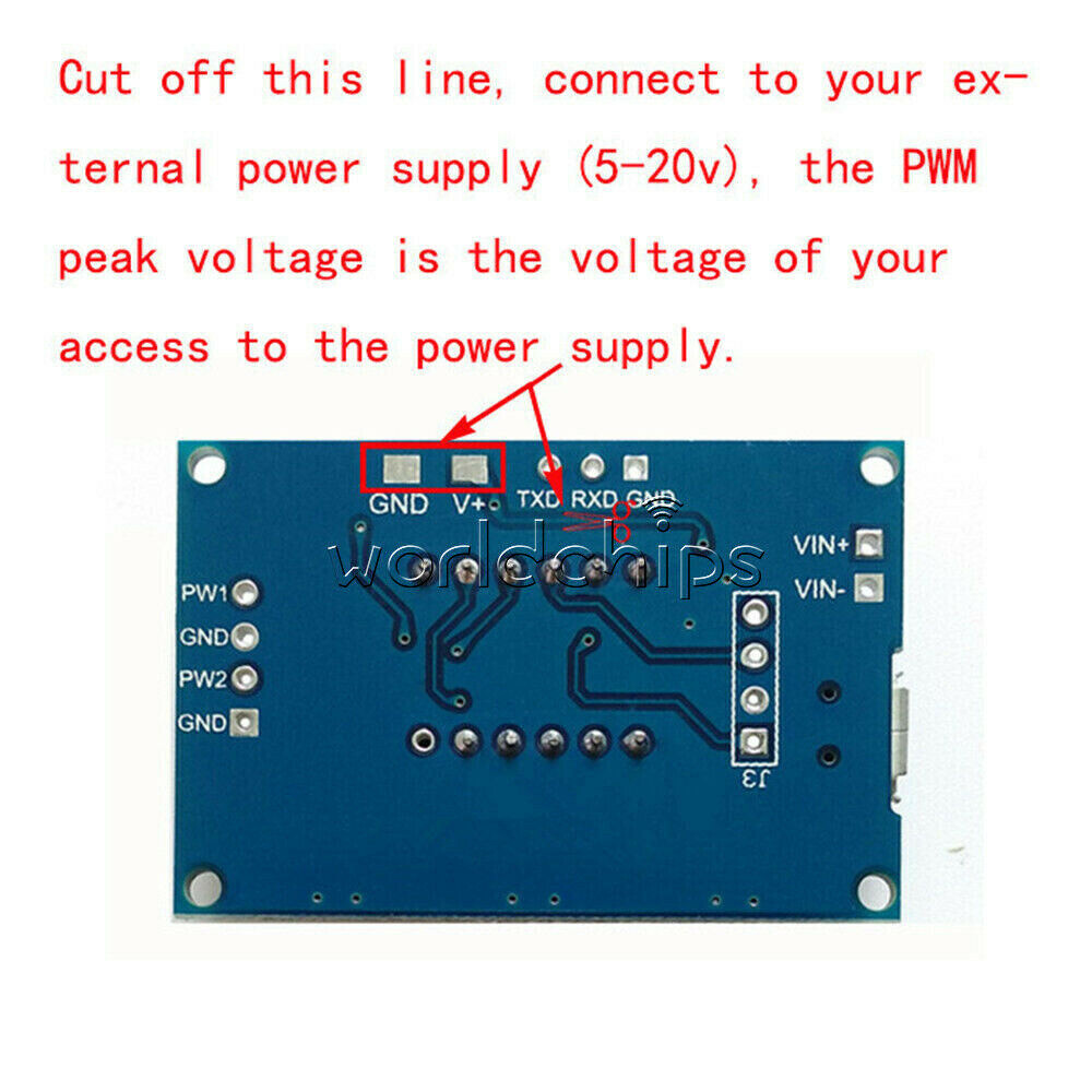 2CH PWM Pulse Frequency Duty Cycle Square Wave Signal Generator LCD Module