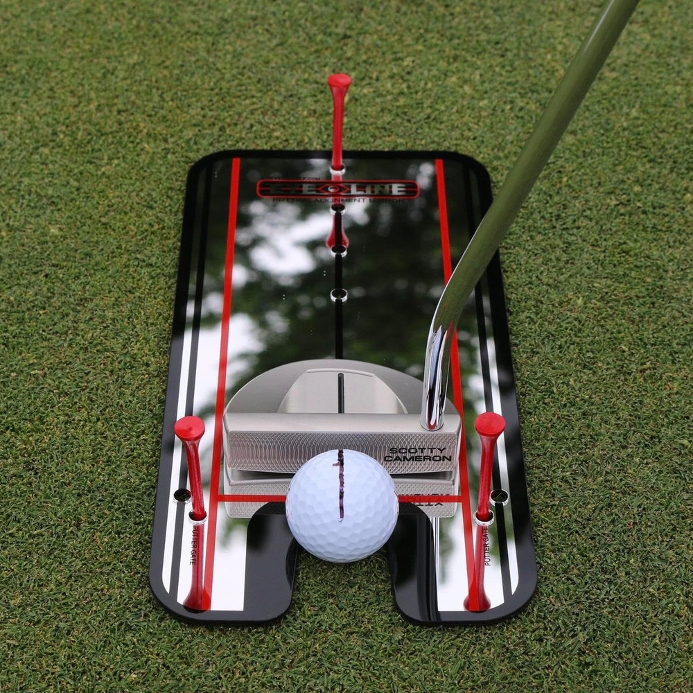 Golf Putting Alignment Mirror Training Aid - Improve Stroke & Accuracy Fast