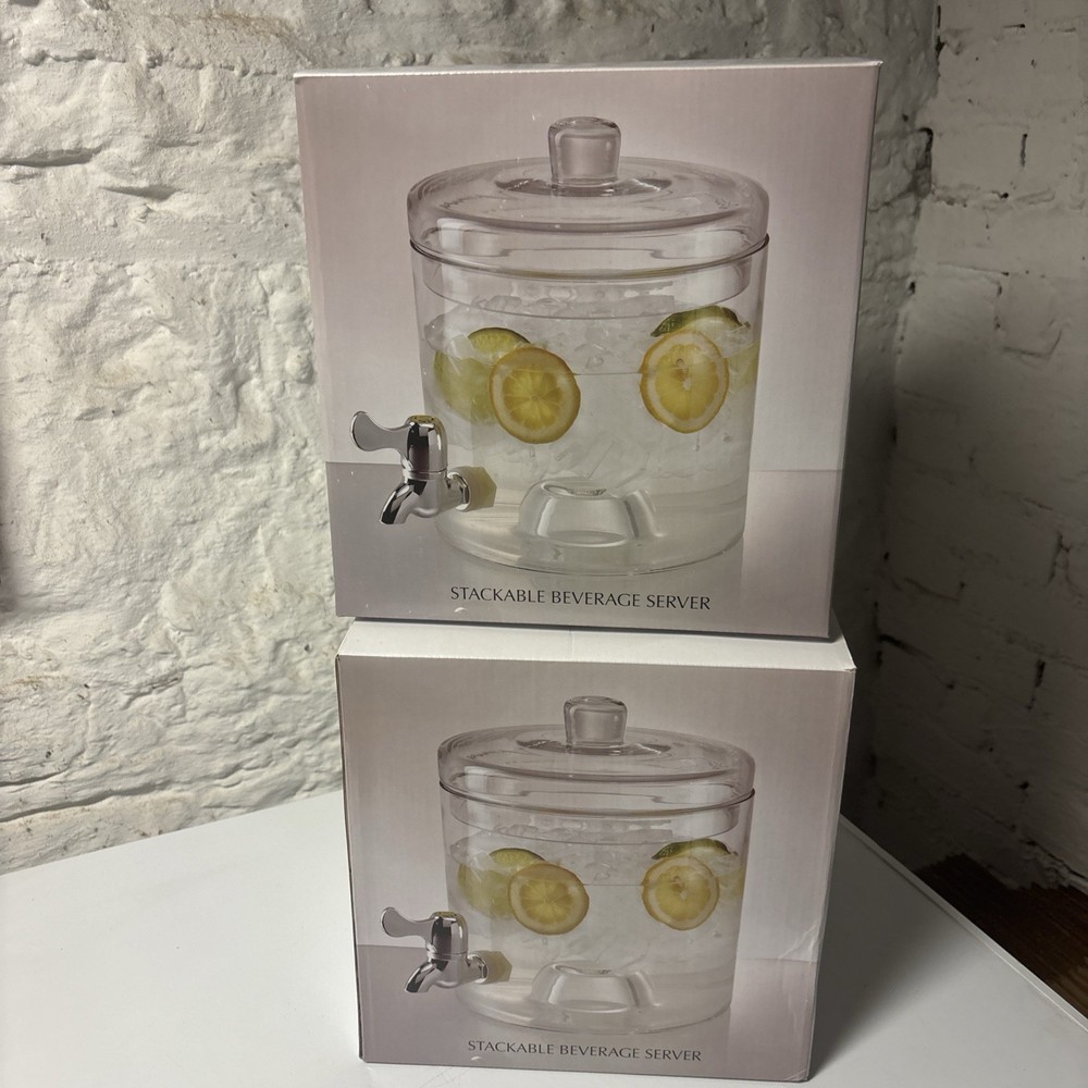 Artland Stackable Beverage Servers Brand New In Box Two Boxes Very Versatile