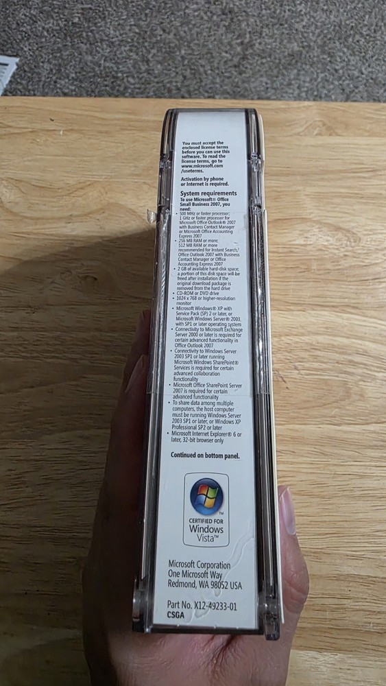 Microsoft Office 2007 Small Business - Full Version W/ Key (Tested) (1 Device)