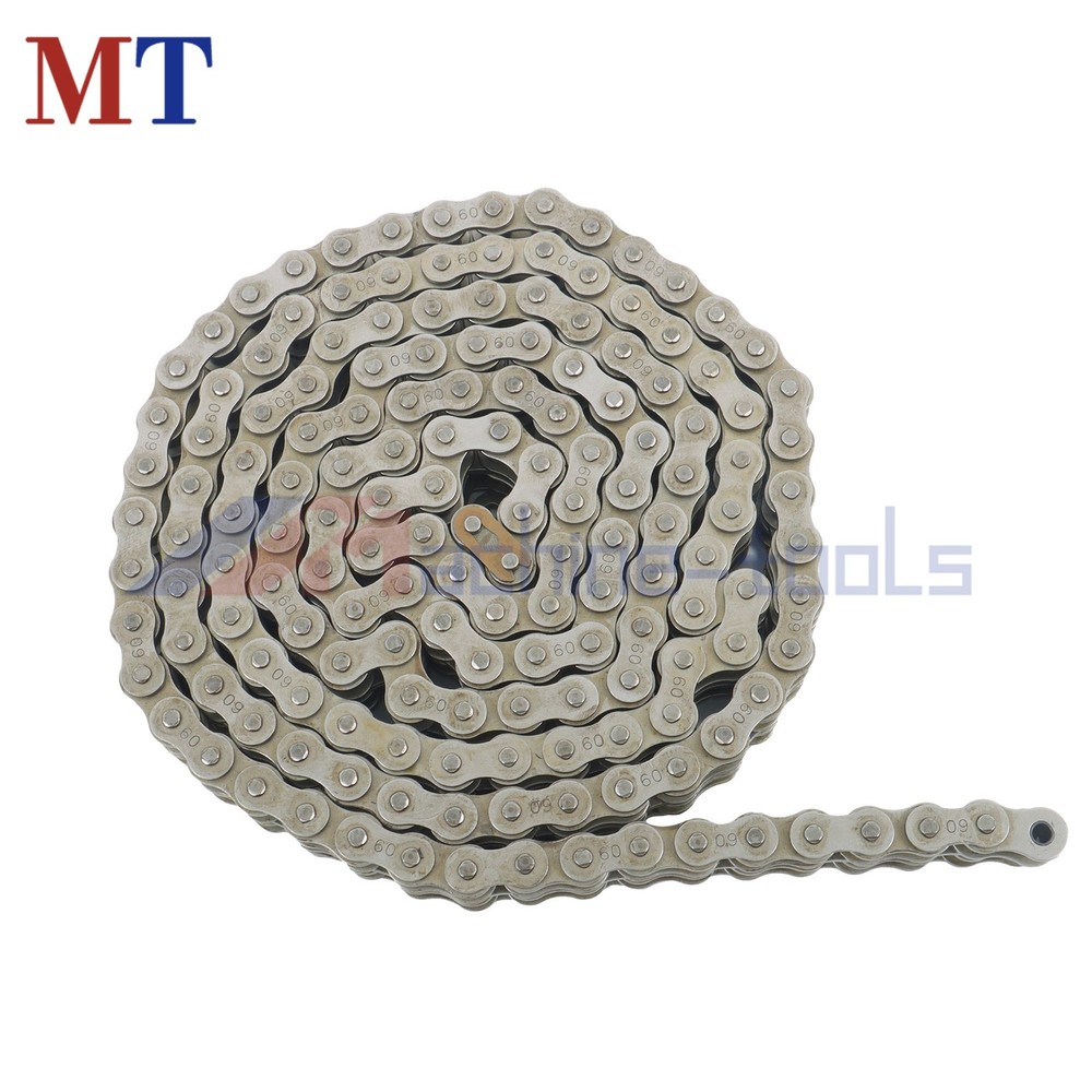 #60-2 Roller Chain Double Strand 10 Feet plus Connecting Master Link#60-2 Roller