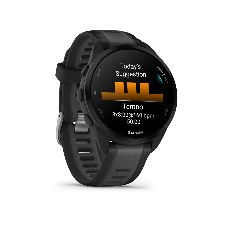 Garmin Forerunner 165 Music Running Smartwatch AMOLED Training Slate