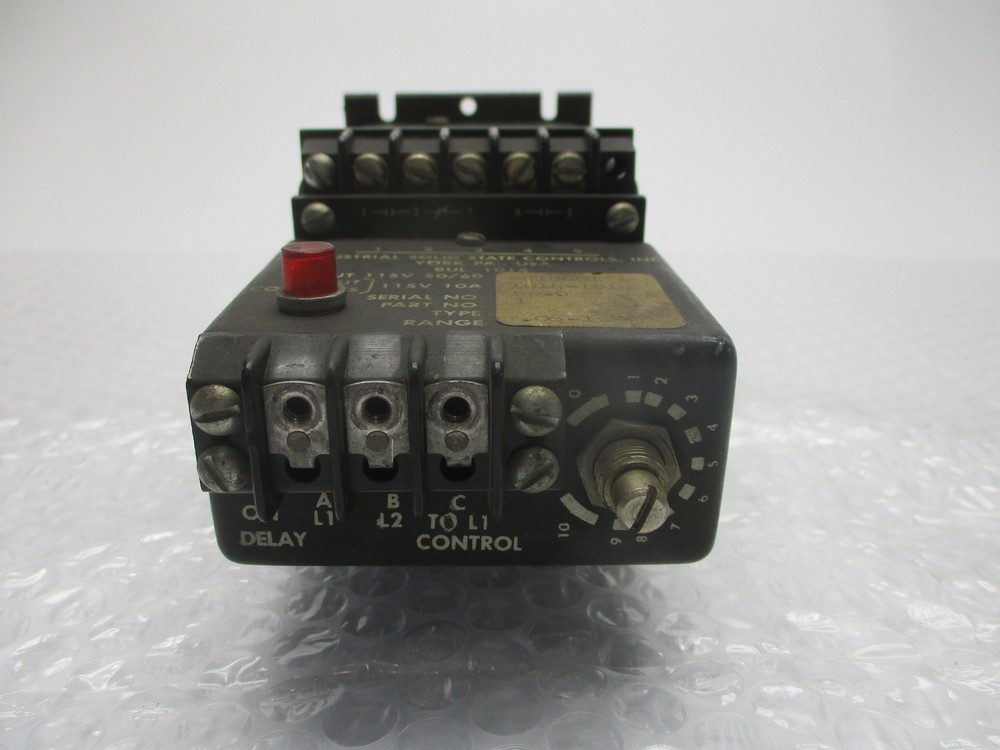 INDUSTRIAL SOLID STATE CONTROLS 1014 DELAY RELAY 115V UNMP