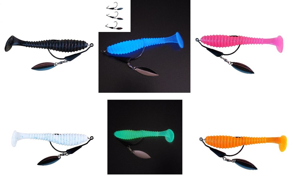 Bladed Swim Bait Tungsten Hooks ( 2 Pack )