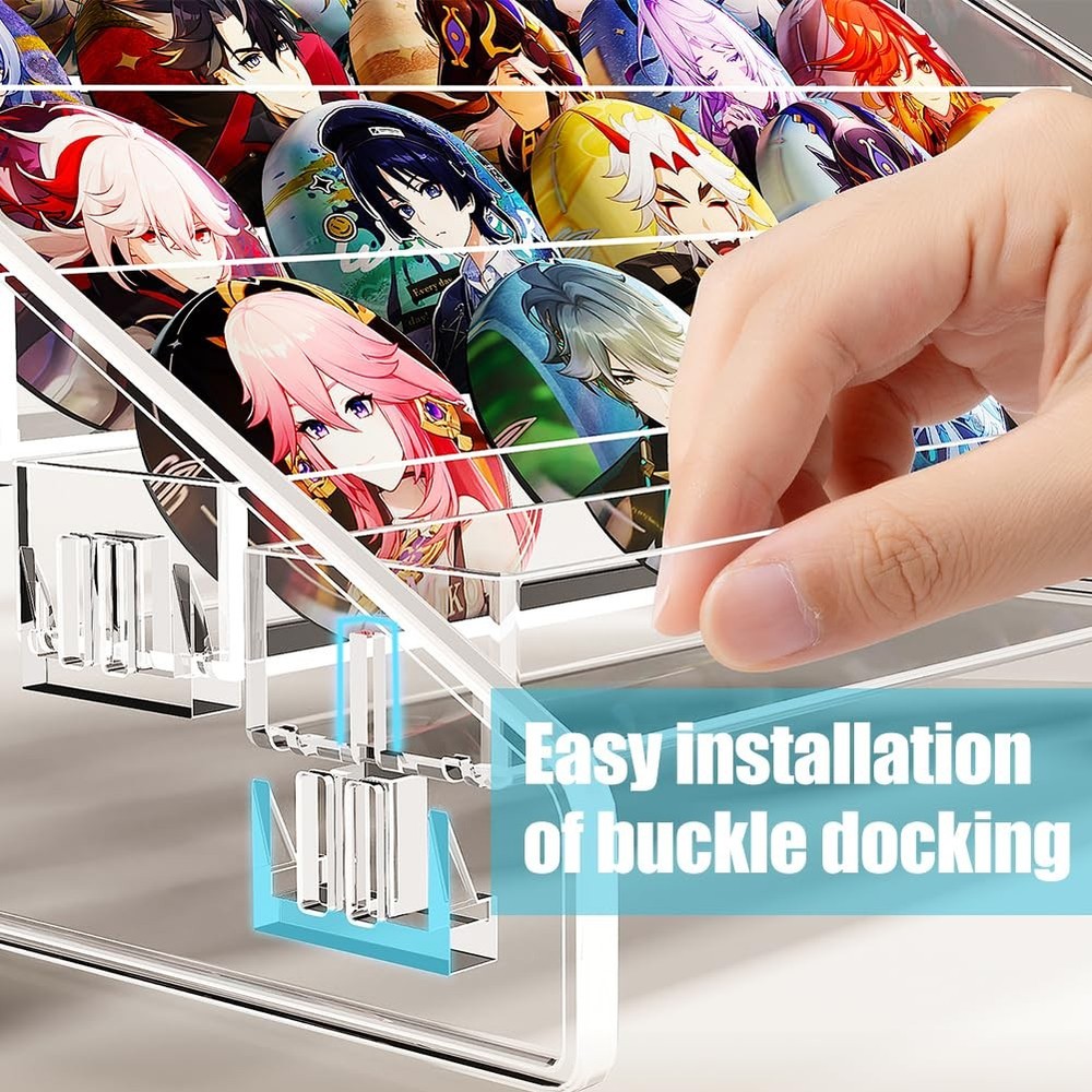 Trading Card Display Stand, 7-Tier Greeting 12 in 1 Pack