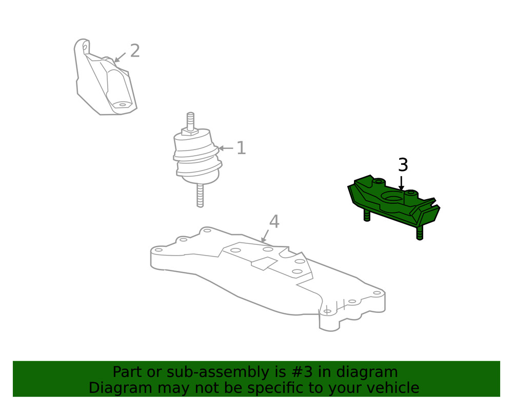 Genuine GM Automatic Transmission Mount 20934788