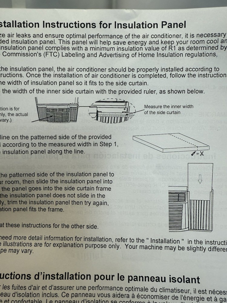 Window Air conditioner Installation Trim Kit