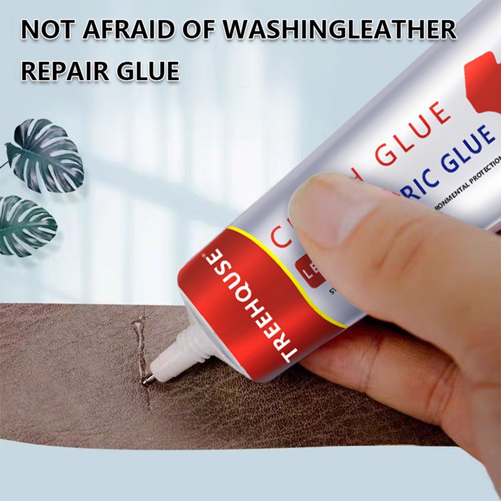 60ml Clear Leather Adhesive Car Seat Glue for Sofas, Purses, Leather Bonding