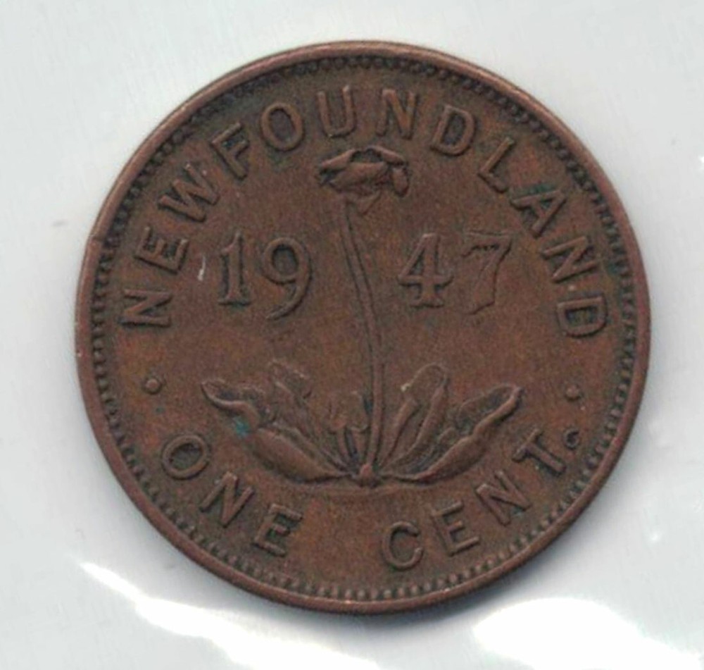 Newfoundland Coins - 1947 One Cent   *1100