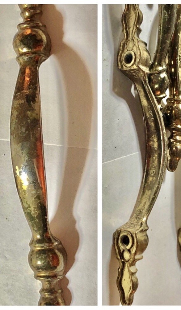 10 Metal Drawer Pulls 5.25” Long. 1977