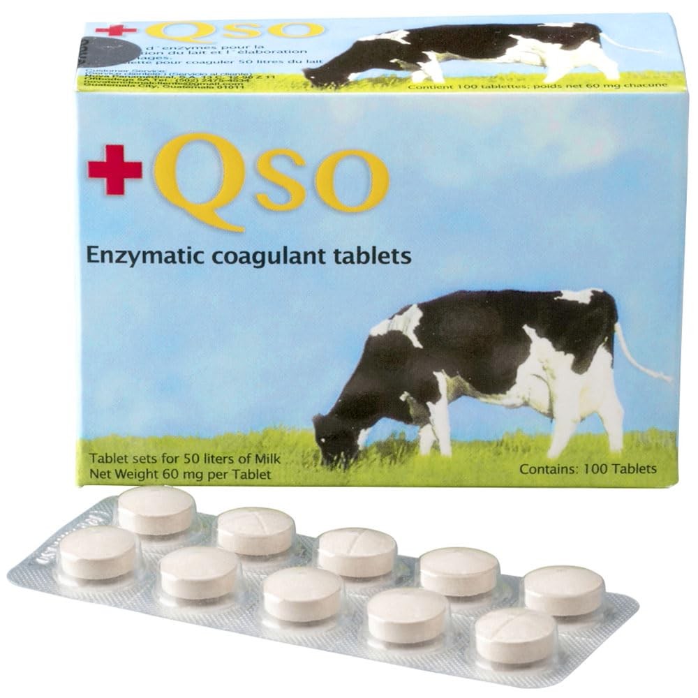Vegetable Rennet Tablets - 10 Count for Easy Home Cheese Making