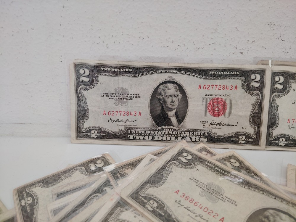 1953 $2 Red Seal Not (Circulated)