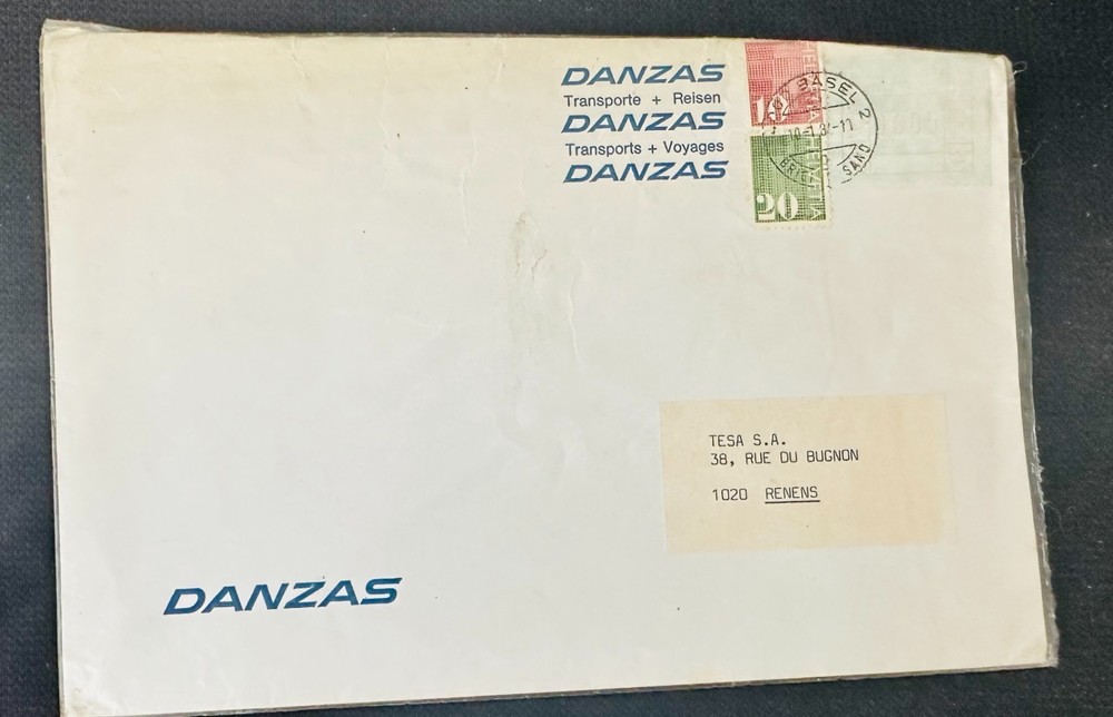 CM) 1984. SWITZERLAND. POSTAGE. INTERNAL MAIL. XF