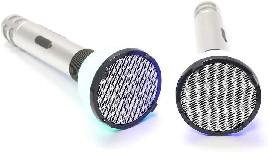 2 PCS Singing Machine Bluetooth Wireless Karaoke Microphone Handheld w/Speaker