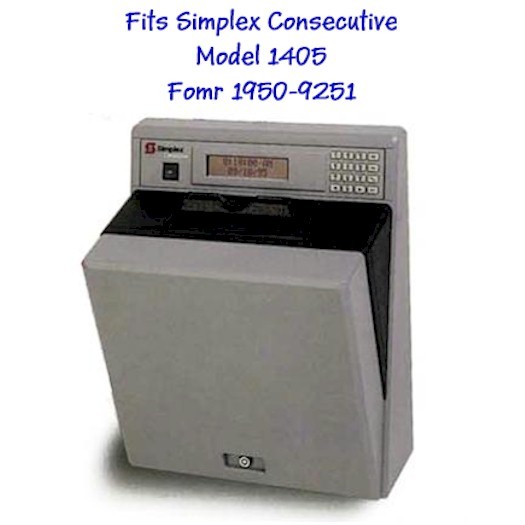 500 Count Time Cards for Simplex Consecutive Model 1405, Form 1950-9248