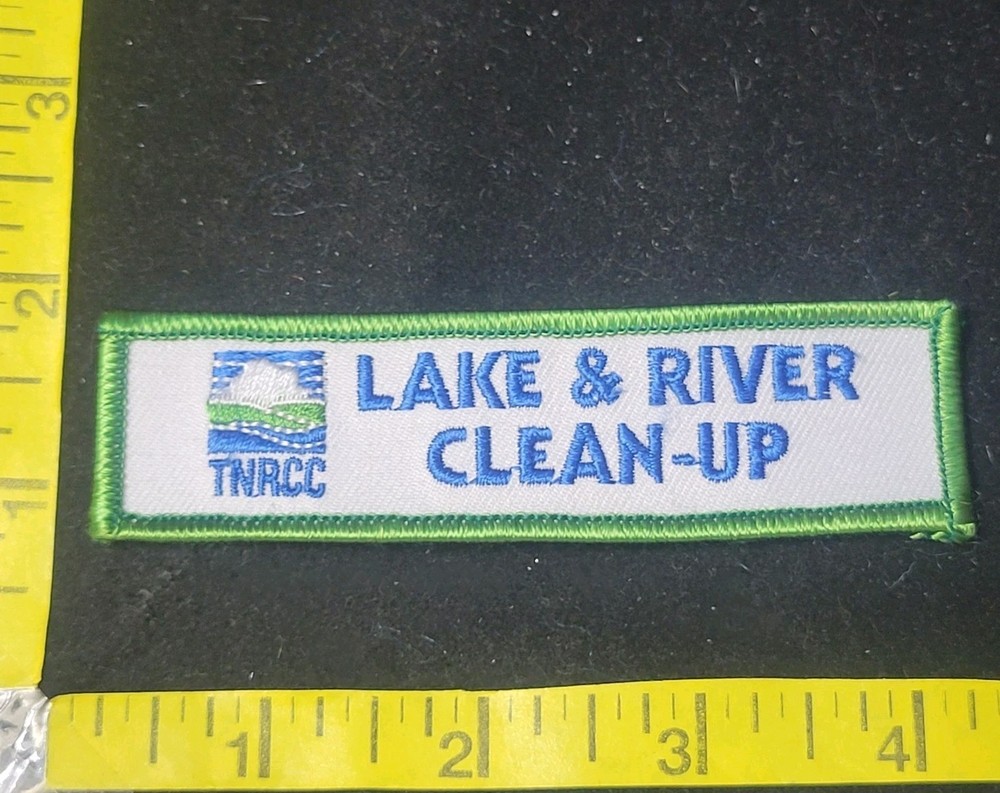 TNRCC Lake & River Cleanup Texas Environment Embroidered Jacket Patch Logo
