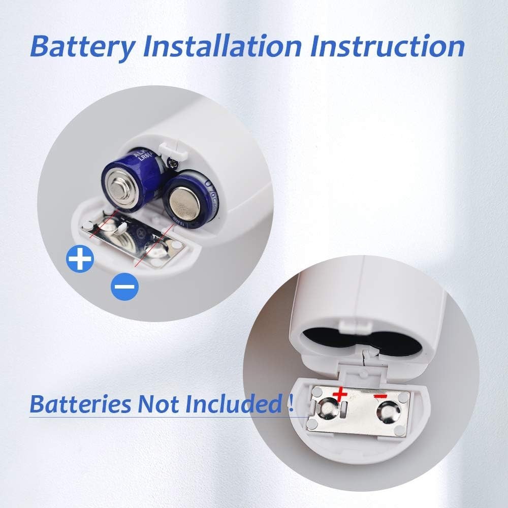 Non-Contact Infrared Thermometer with Memory Function and Large Display - White