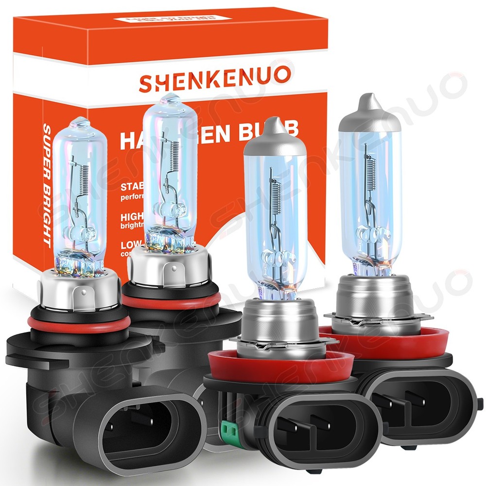 4pcs Halogen Headlight Bulbs High Low Beam Combo For Chevy Silverado 1500 07-15