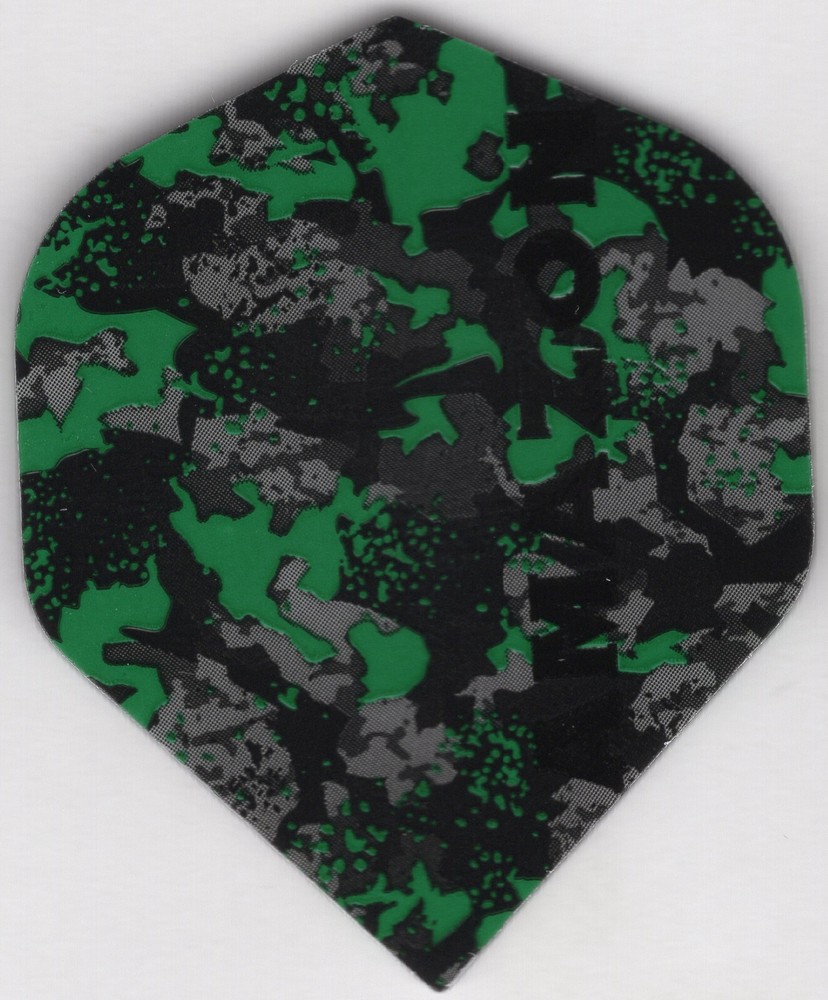 Green AMAZON Camouflage Dart Flights: 3 per set