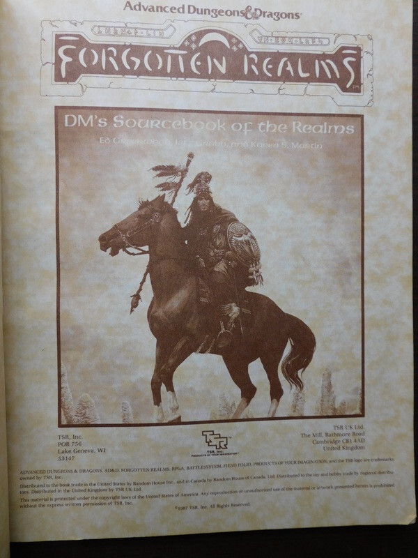 DUNGEON & DRAGONS FORGOTTEN REALMS CYCLOPDEDIA, DM'S SOURCEBOOK & MAPS