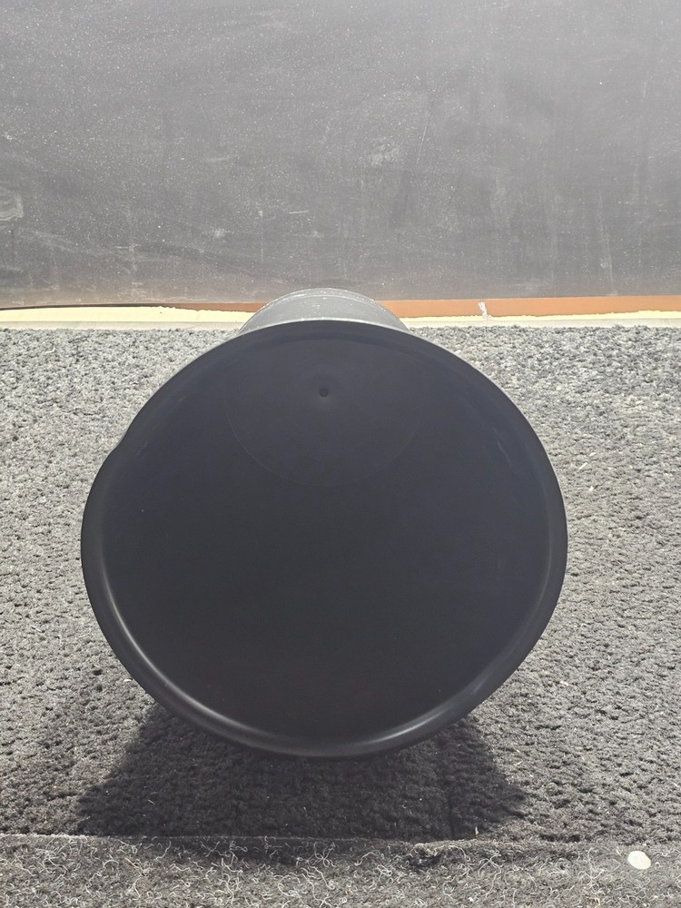 Siffron Polymer Bin 10" Height x 5.5" Base width x 8" Top Diameter, Black