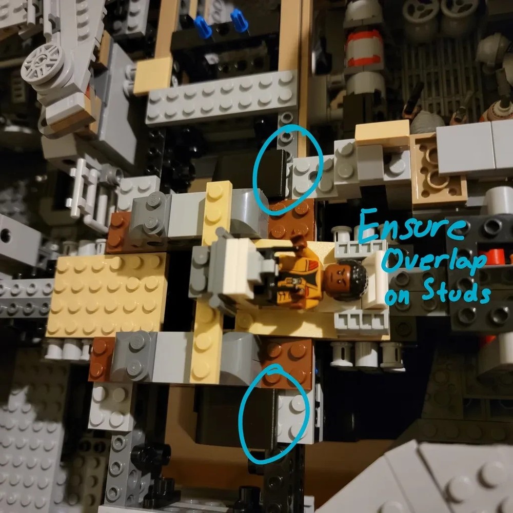 Wall Mount Display for Lego Millennium Falcon 75192 - 3d Printed
