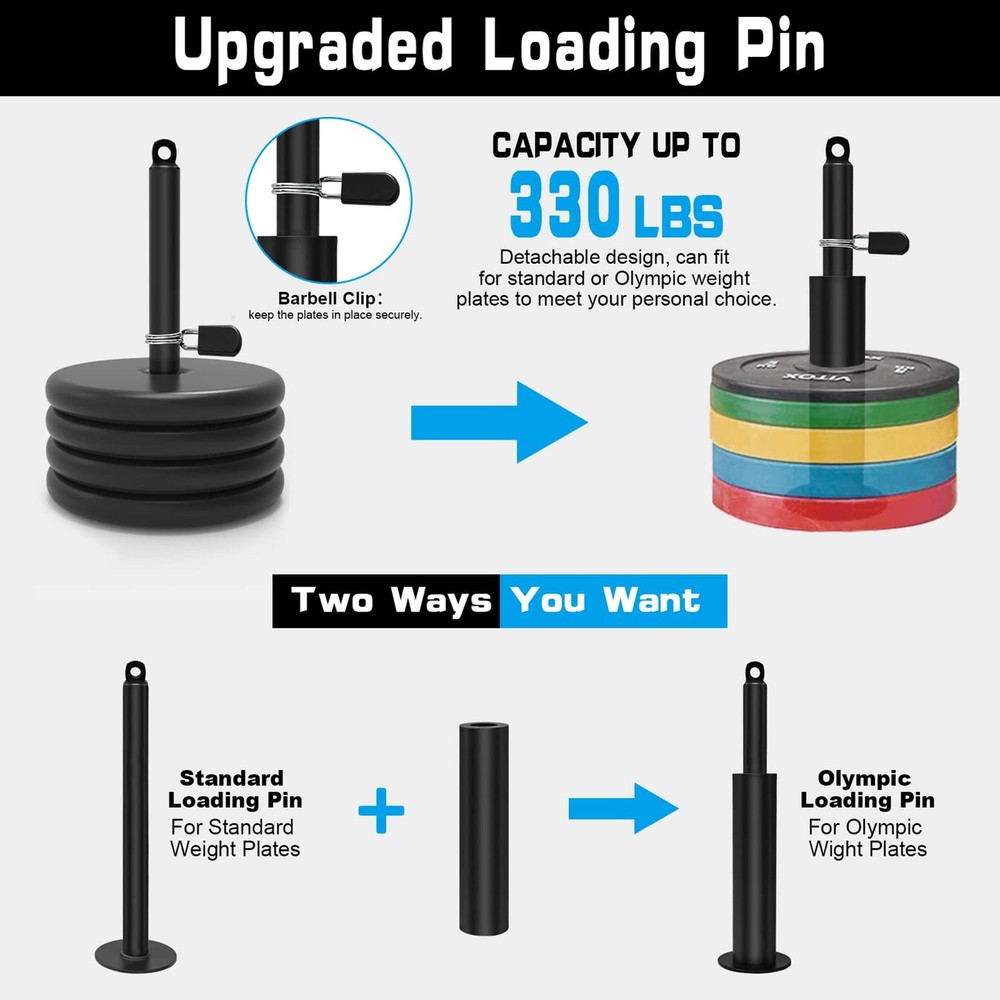 Cable Pulley System for Home Gym - LAT Pull Down, Biceps, Triceps Workouts