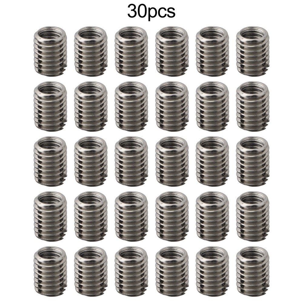 Thread Reducer Inserts Outer M8*1.25 Threaded 10MM 30pcs Adapter Hardware