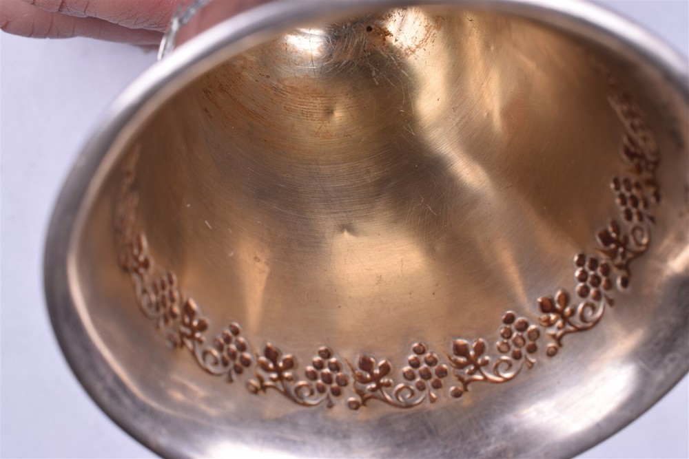 Antique 0.800 Silver Kiddush Goblet Cup Jerusalem