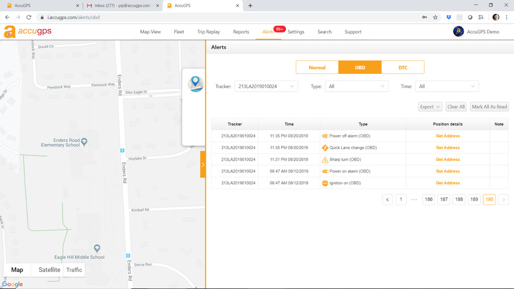 OBD II Smart GPS Tracker with one year subscription