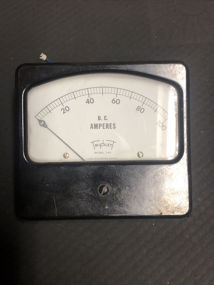 TRIPLETT MODEL 420,  0-100 D.C. AMPERES