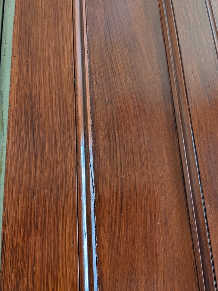 Antique Four-Panel Wood Door